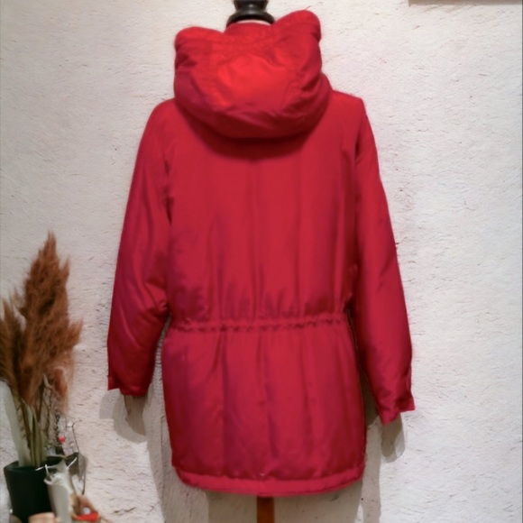 EDDIE BAUER Red Goose Down Coat - Picture 3 of 10